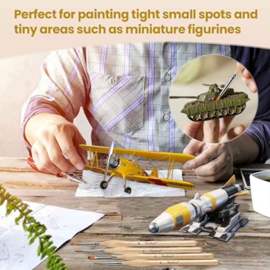 10 pcs Miniature Detail Paint  - Detailing Brush Set ulasan dan harga