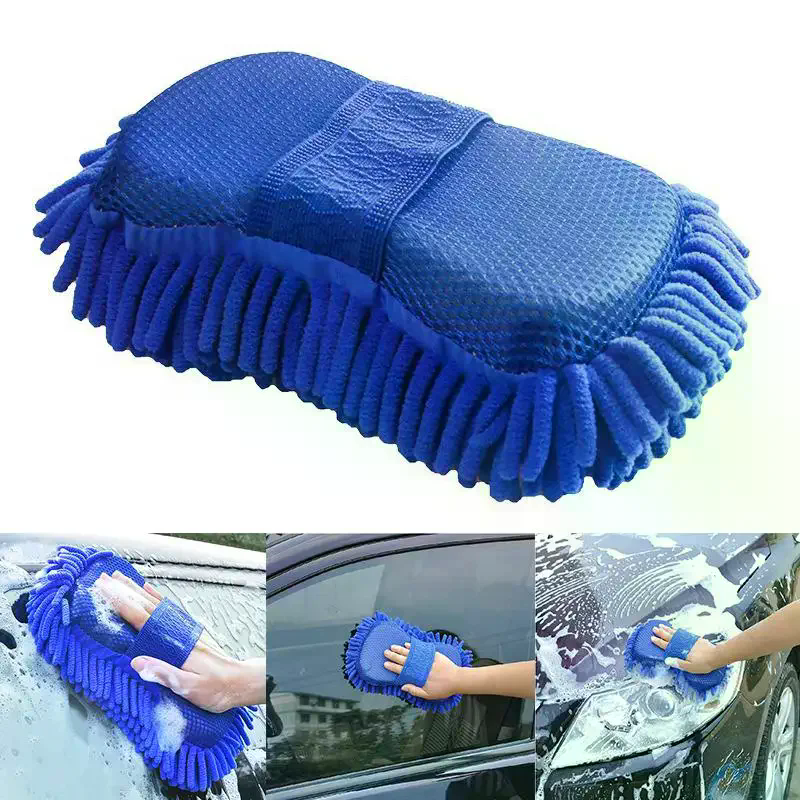 1/2Pcs Blue Microfiber Chenill - Microfiber Towel Detailing ulasan dan harga