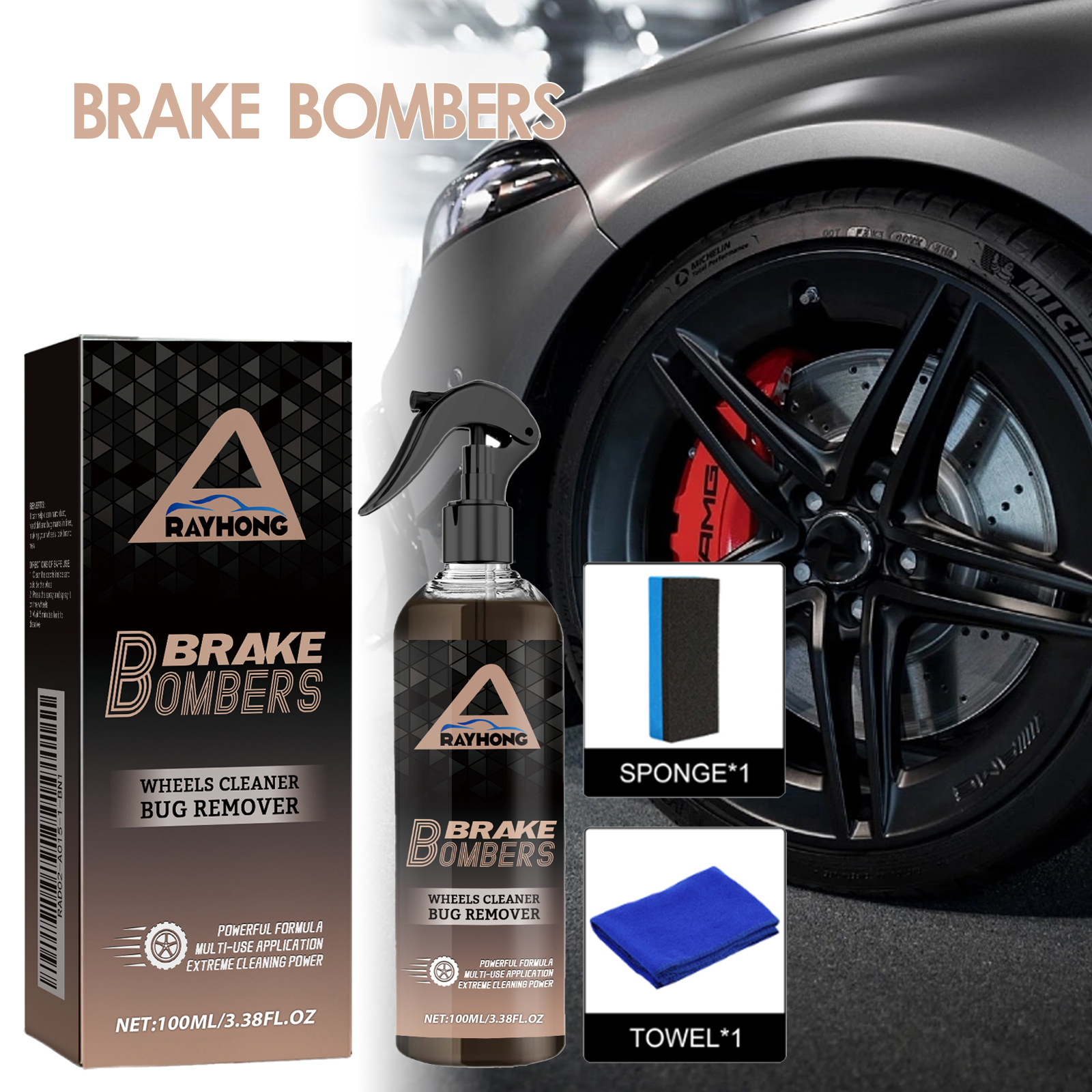 120ml Non Acid Wheel Cleaner B - Wheel Cleaner Alloy ulasan dan harga