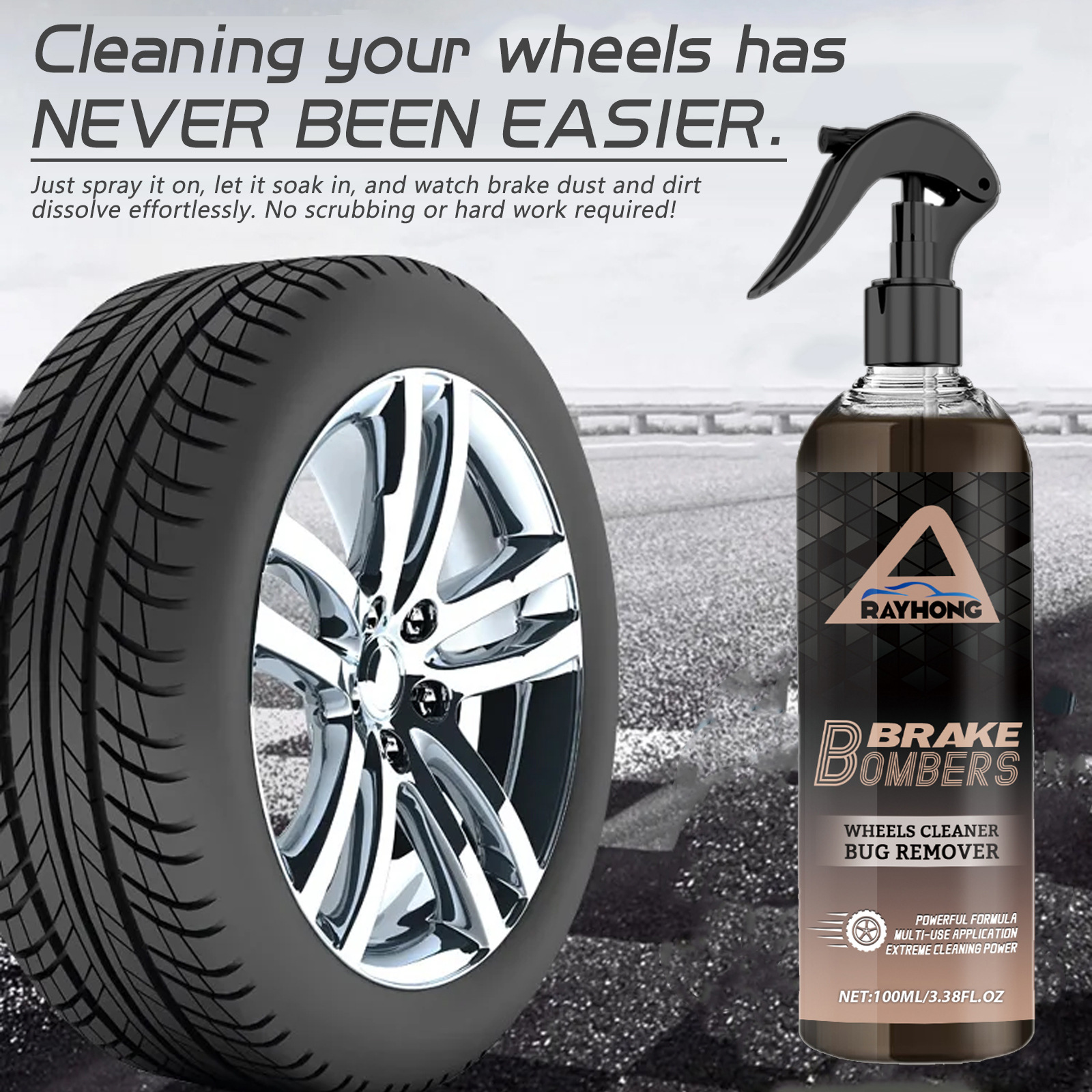 120ml Non Acid Wheel Cleaner B - Wheel Cleaner Alloy ulasan dan harga