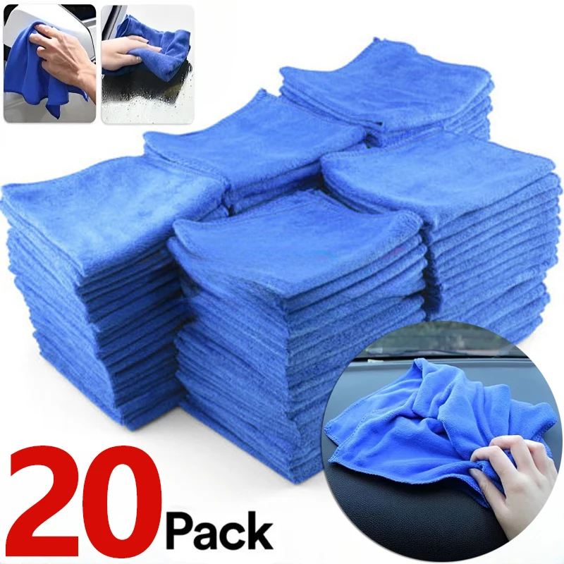 10/20Pcs Microfiber Towels Car - Microfiber Towel Detailing ulasan dan harga