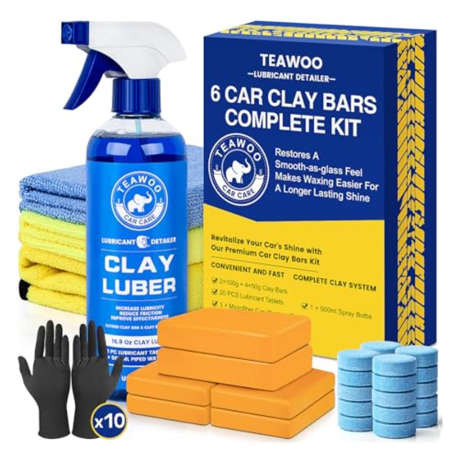 Clay Bars Kit, 6 Clay Bars and - Clay Bar Lubricant ulasan dan harga