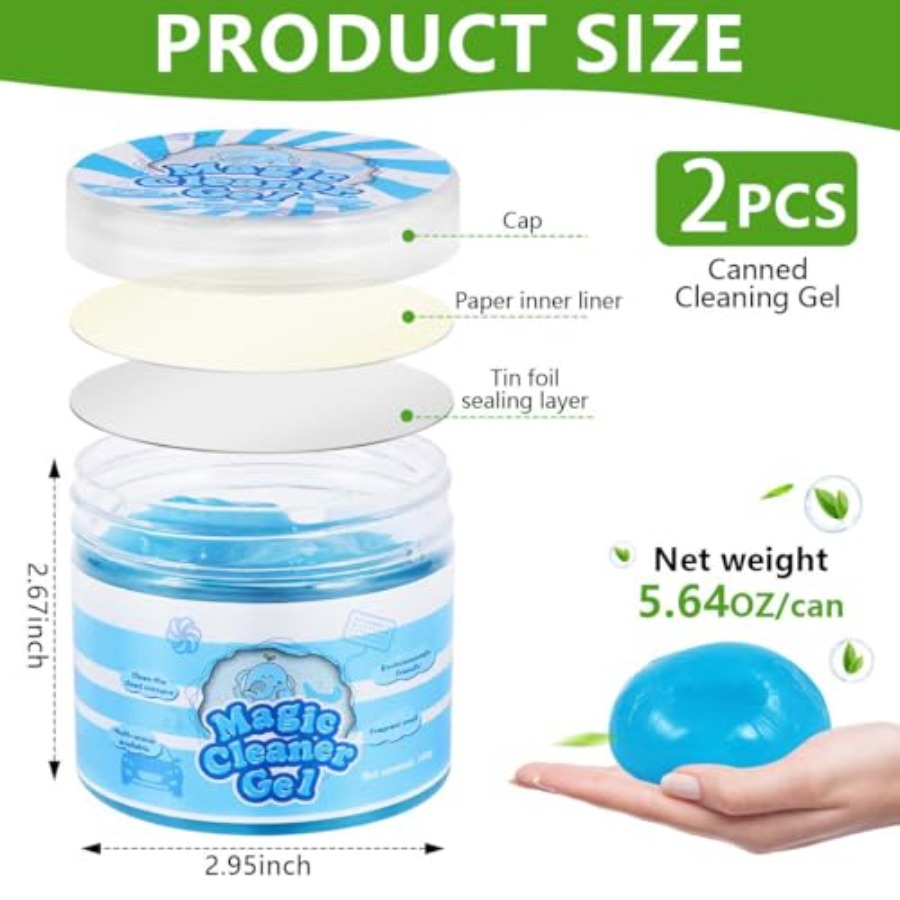 2 Pack Car Cleaning Gel Slime  - Interior Detailing Kit ulasan dan harga
