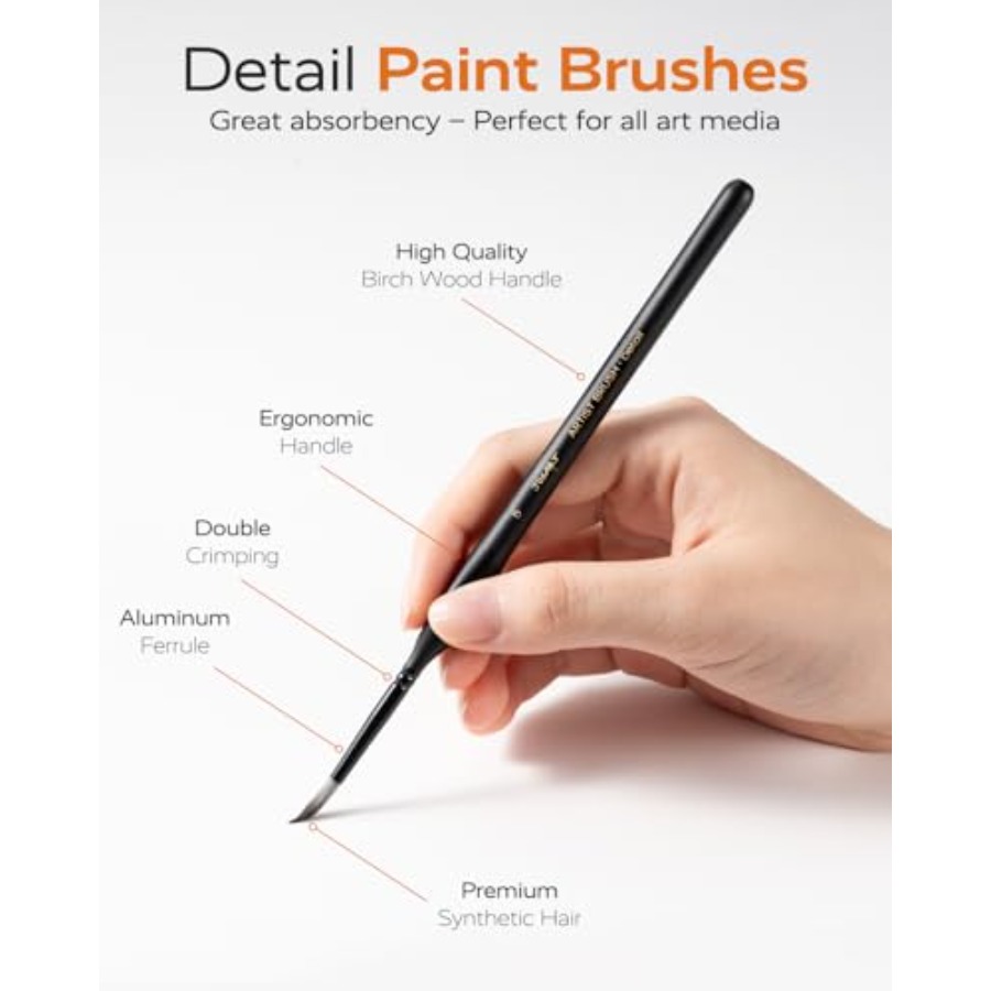 Detail Paint Brushes Set, 12 P - Detailing Brush Set ulasan dan harga