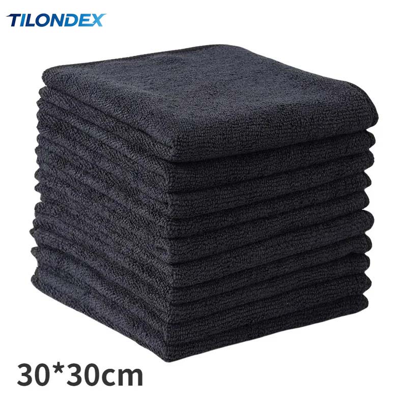TILONDEX1/2/5PCS Black Microfi - Microfiber Towel Detailing ulasan dan harga