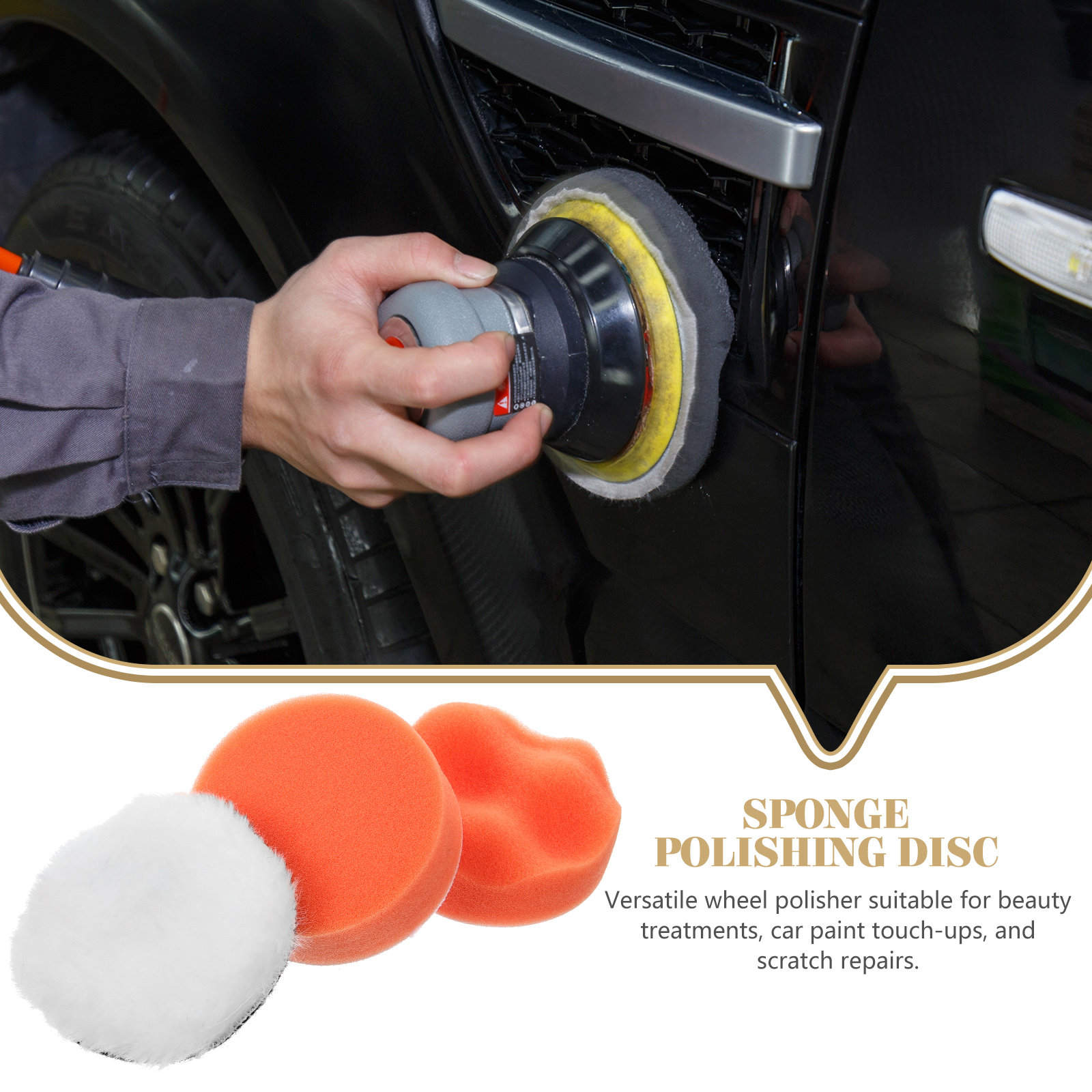 3Pcs Wheel Polishing Pad Set B - Polish Pad Set Buffer ulasan dan harga